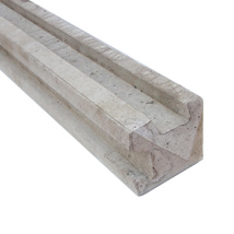 CONCRETE SLOTTED POST CORNER WET CAST PANEL 1.75M(5FT9IN) PSTC1750 SUBJECT TO HAIRLINE CRACK